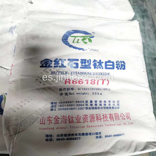 Proceso de cloruro de la marca Jinhai Dioxido de titanio CR6618